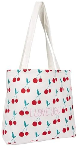 Draeger Paris – Tote Bag I love you (auf Französisch) – leicht, robust und ultraweich – geräumige Innenseite – Tote Bag aus 100% Baumwolle - Einkaufstasche wiederverwendbar Mehrfarbig