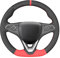 MEWANT Lenkradbezug für Opel Astra K/Corsa F/Corsa E (OPC) / Combo E/Grandland X/Insignia/Insignia CT/Mokka Hand Nähen Lenkradhülle aus Suede