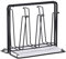 Cup Drying Rack, Drinking Glass and Sports Bottle Drainer Stand, Bag Dryer and Mug Tree for Kitchen Countertop