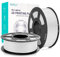 SUNLU High Speed PLA Meta Filament, 2kg PLA 3D Druckerfilament 1,75 mm, Robusteres 3D Druckfilament, Maßgenauigkeit +/- 0,02 mm, 2kg Insgesamt, 1kg pro Spule, 2er-Pack, Weiß+Weiß