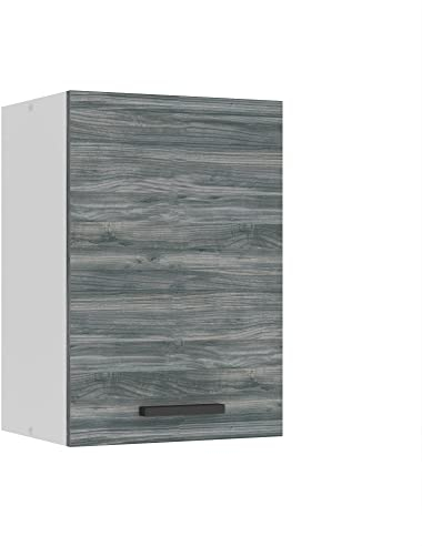 Belini Hängeschrank Küche, Küchenschränke SG. Breite 40 cm. Oberschrank mit 1 Tür, Küchenhängeschränke, Wandschrank Hängend, Glamour Wood