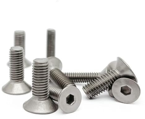 TUBEAU 10 Teile/los M3*L DIN7991 TA2 Titan Flachkopf Senkkopfschraube Titanlegierung Schraube GR2 M3*4/5/6/8/10-40/45/50 (Size : M3x10)