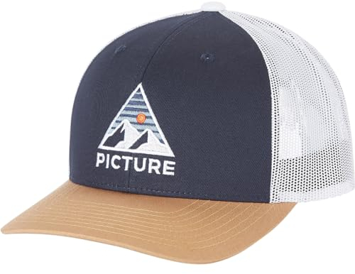 Picture Kuldo Trucker Cap Blau-Weiß - Nachhaltige strukturierte Trucker Cap, Größe One Size - Farbe Dark Blue