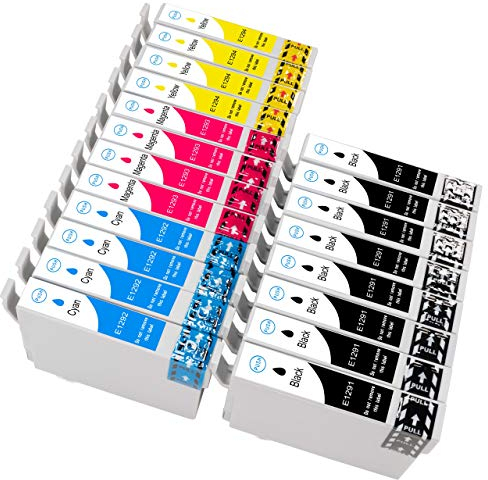 ESMONLINE 20 er Set Multipack kompatible Druckerpatronen als Ersatz für Epson T129 E129 passend für WorkForce WF-7015 WF-7525 Stylus Office SX420W SX425W SX435W SX440W SX525W Stylus Office BX625 BX925