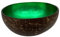 Love Coco - Large Vintage Green Coconut Bowl, Natural Coconut Acai Bowl for Fruits, Nuts, Smoothies, Cereal, Salad & Decorative Purposes, with Food-Safe Lacquer Inside