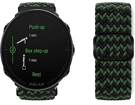 KUWAI Band für Polar Vantage M2/Vantage M Armband Nylon Gewebt Loop Band für Polar Vantage M2/Vantage M Armband Atmungsaktiv Sport Schiebeschließe Armband für Polar Vantage M2/Vantage M Armband (AA)