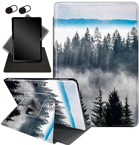 Case for 13 Inch Microsoft Surface Pro 9 / Pro 9 5G (2022 Release),360 Degree Swiveling Stand Protective Cover with Auto Sleep/Wake,for Surface Pro 9 13 2022 Tablet,Nature Mountain Forest