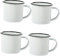 4 Piezas Vaso Retro Para Beber Tazas Vintage Taza De Campamento Tazas De Camping De Hojalata Tazas De Café Para Acampar Taza De Café Con Taza De Agua Para Tazas