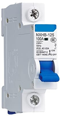 HASMI Interrupteur NXHB-125 1/2/3/4P 20A 32A 40A 63A 80A 100A 125A Sectionneur isole Le disjoncteur 1 pièces (Size : 1P, Color : NXHB-125 C63)
