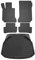 OMAC Fußmatten & Kofferraumwanne Set kompatibel mit Mercedes C Klasse W204 2007-2015 Gummi 5X