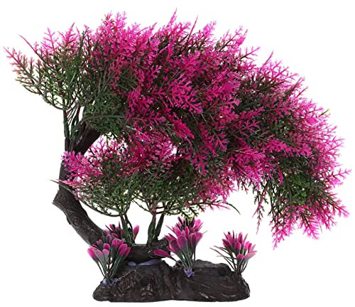 FRCOLOR Aquarium Landschaftsbau Ornamente Bonsai-Baum-Aquarium Reptilien-Terrarium-Dekoration Aquarium Haustiere Kunststoffpflanze Dekorationen Für Aquarien Fischglas Plastik Panzer
