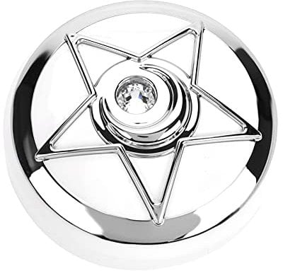 ANKROYU Contact Lenses Case, Mini Contact Lens Box, 3 Colors Portable Contact Lens Box, Lenses Box with Mirror Pentagram Shape Lenses Container Case for Soft or Hard Lenses(Red)