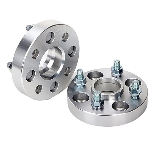 PCD 4X100 Mitte Bohrung 56,6mm Rad Spacer Adapter M12XP1,5 Für OPEL Für Vectra Für Adam Für Astra Für Corsa Für Combo Für Karl Für Meriva Adapter Für Spurverbreiterungen (Color : 2PCS 20mm Silver)