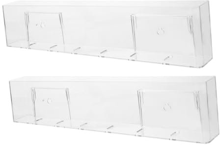 Amosfun Record Support Wall-mounted Cd Storage Rack Acrylic Vinyl Record Holder