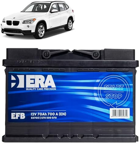Batteria 70Ah EFB per BMW X1 1.8d 2.0d gasolio 2009-2014