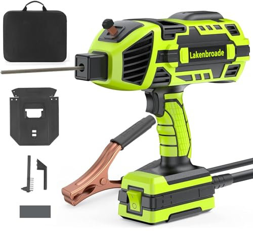 Lakenbroade Saldatrice Portatile 4600W, saldatrice Portatile 110V/220V con Inverter IGBT 6 Regolazione Corrente variabile, saldatrice Portatile Adatta per 3/32-1/8