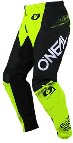 O'NEAL Element Hosen RACEWEAR Schwarz/Neon Gelb 30/46