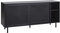 FJORDFORM Sideboard Metall, Schwarz, Kommode mit schiebetüren, Skandinavisch