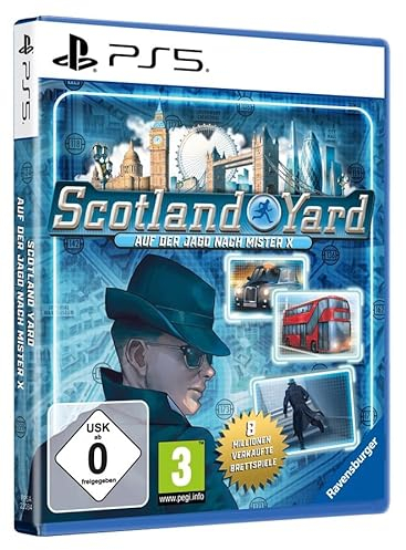Scotland Yard - Auf der Jagd nach Mister X - Gesellschafts- und Familienspiel für PS5