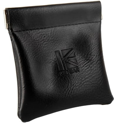 KBEAR - Funda para auriculares con cierre de hoja elástica, bolsa de viaje portátil para auriculares con cable, funda de transporte de poliuretano suave, bolsa de almacenamiento impermeable y