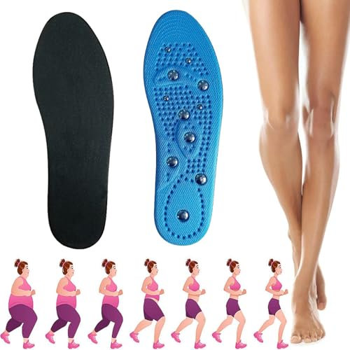 Magnetische Einlegesohle Schuheinlagen Orthopädische Für Männer Und Frauen, Reflexologie Akupressur Einlagen Magnetische Schuheinlagen Einlegesohlen für Akupressur und Massage (41-46)