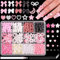 TANSAR Nail Charms, 3D Schleife Nagel Charms Perlen Herz Stern Nail Charms mit Aufnahmewerkzeug, für Frauen