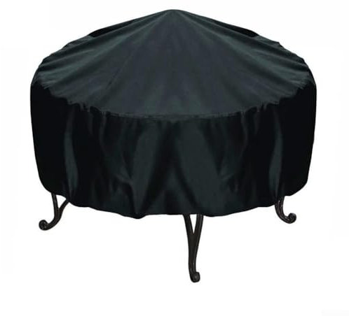 Housse ronde pour barbecue d'extérieur avec caractéristiques coupe-vent efficaces (76 x 30 cm)