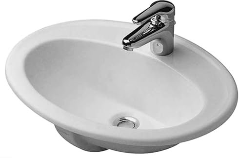 DSTOCK60 - Einbauwaschbecken, kompatibel mit Duravit DuraPlus, 56 x 45,5 x 19,5 cm, alpinweiß