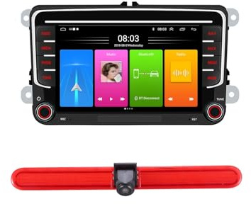 7 Android Auto Radio Navigator GPS Carplay Fit for VW Caravelle T5 Multivan VI Touareg California T6 Camper Transporter Bus Kasten DSP Pip BT Pip DVR SWC DAB Mirror Link +Brake Auto Rückfahrkamera