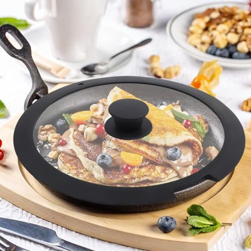 Hitzebeständiger Topfdeckel mit Dampffreigabe für sauberes Kochen (B 20 cm)