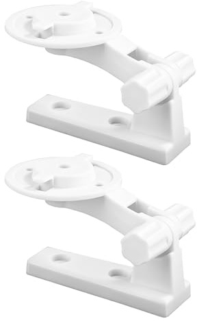 Orivin 2 PCS Wall Mount Bracket Compatible with Tapo,Ring Pan-Tilt Indoor Cam, 180° Adjustable Wall Mounting Bracket, Easy Installation,No Punching Required