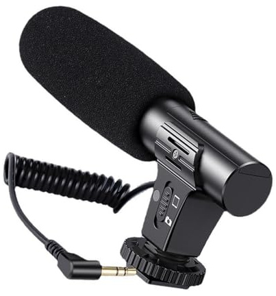 pumpumlia Professional Camera Microphones For DSLR Cameras With Long Battery For Interviews Live Streaming Camera Microphones