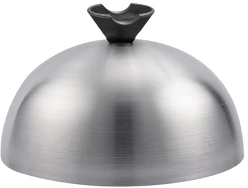 HiyyFloy Schmelzkuppel, Edelstahl-bratdeckel-Set, Robuste Runde Metallkuppel Für Den Innen- Und Außenbereich, Flache Grillplatte, Teppanyaki-Kochen, Dämpfen, Grillen, Barbecue
