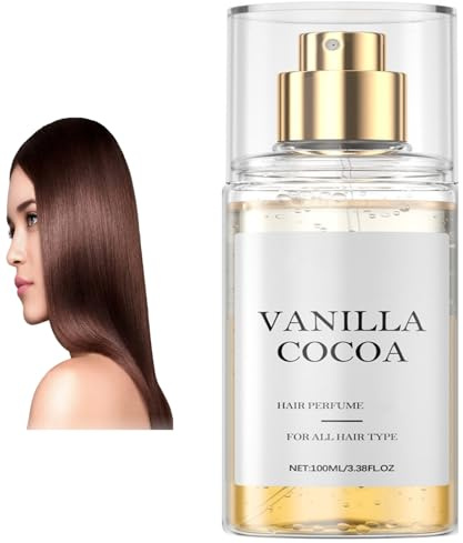 Vanille-Kakao-Haarparfüm für Frauen, geeignet für alle Haartypen, sanft und sicher für Mutter, Frau und Tochter, langanhaltendes Vanille-Kokosnuss-Aroma-Spray für Haar- und Hautpfleg (1PCS)