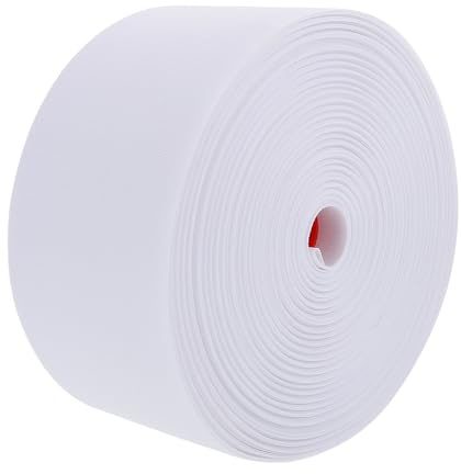 RUNROTOO Gardinen mit Ösenringen und Raffschlaufenloch 8cm Breit Kräuselband aus Polyester Verstärkt und Sicher für Vorhänge im Wohnbereich