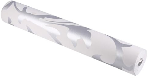 Phefop Papier Peint à DéColler et à Coller, 10 Mx, Papier Peint Non tissé Moderne à Rayures en Relief avec Impression 3D pour Salon, Chambre à Coucher, Cuisine et Salle de Bain, Gris