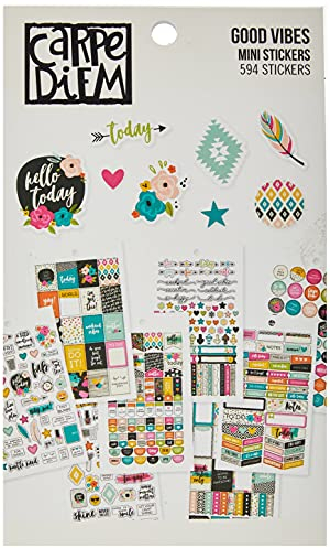 Simple Stories 7956 Carpe Diem Good Vibes Mini-Aufkleber, mehrfarbig