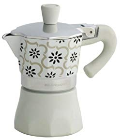 Brandani 53173 caffettiera Alhambra 1 tazza in alluminio, muticolore