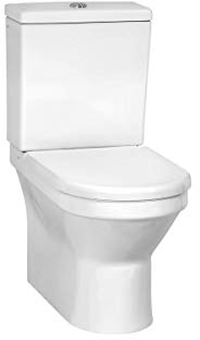 VitrA S50 White Close Coupled Pan Fully Back to Wall & Cistern with Soft Close & Cover