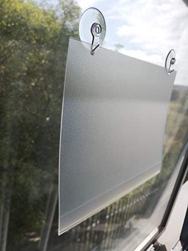 A1 A2 A3 A4 A5 Portrait Window Glass Wall Door Display Poster info sign Holder Clear hanging pocket suction cups (A3 For Size 297X420 MM)