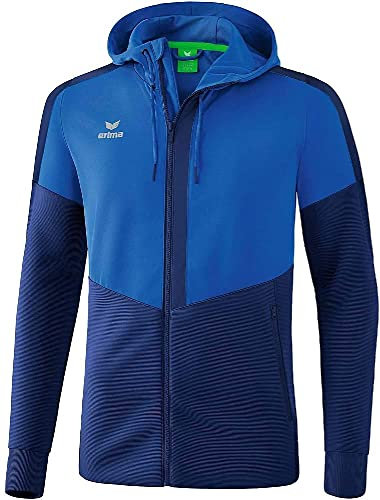 Erima Squad Kapuzen-Trainingsjacke blau, 2XL Unisex