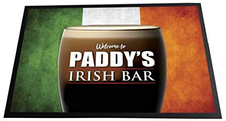 ARTYLICIOUS Zerbino personalizzato con bandiera irlandese, 60 x 40 cm