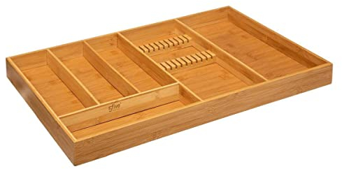 5five - range-couverts 3 compartiments tidy smart bambou