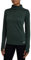 TCA Damen Sport Shirt Langarm Laufshirt 1/2 Reißverschluss Fitness Yoga Langarmshirts - Dunkelgrün, L