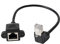 innov8 Cat 6 Ethernet Cable, RJ45 Male to Female Shielded Ethernet Network Connector Screw Panel Mount Extension Cable for Router, Modem, Switch Boxes, Network - (UP Angle)
