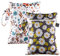 Happy Cherry Wet Bag Set 2 Pcs Nasstasche Klein Windelbeutel Unterwegs Nass und Trocken Windeltasche Wiederverwendbar Zubehör Blümchen