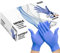 Expert Workwear Disposable Blue Nitrile Examination Gloves Latex Free & Powder Free Medical Grade - Box of 100 (Blue, M)
