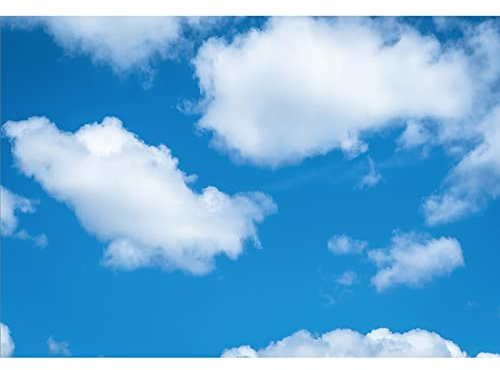 Aoihrraan 3x2m Blau Himmel Weiß Wolken Hintergrund Natur Landschaft Fotografie Hintergrund Baby Dusche Dekor Kinder Geburtstag Party Tisch Banner Kinder Erwachsene Porträt Tapete Foto Requisiten