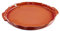 ESPRIT DE CUISINE - Plat À Four Rond En Céramique - Poignées ergonomiques - Émail Résistant Aux Rayures - Facile À Nettoyer - Made In France - 1,8L - 38,6x36x3cm Extérieur - Brique