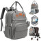 KeaBabies Wickeltasche Rucksack - Baby Wickeltasche Mit Wickelunterlage, Baby Wickelrucksack groß, Organizer Wickeltasche für Kinderwagen, Baby Taschen für Mama, Papa (Classic Gray)